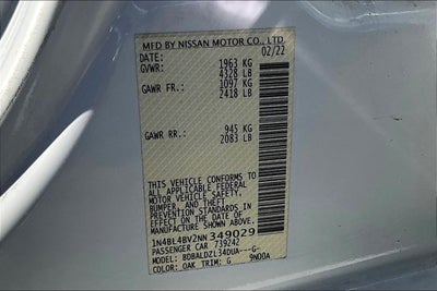2022 Nissan Altima 2.5 S