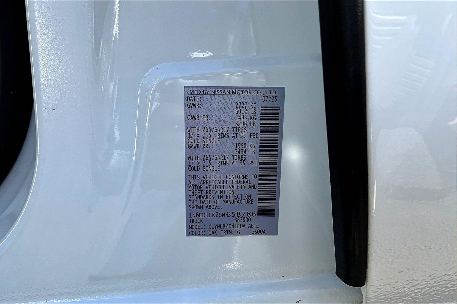 2025 Nissan Frontier SV