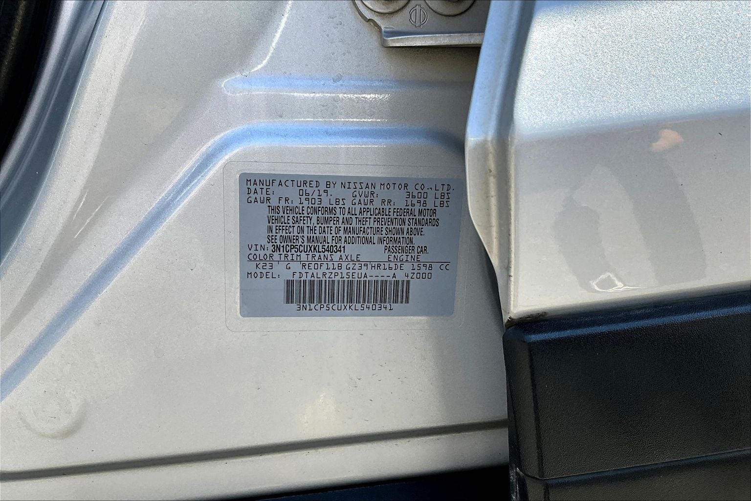 2019 Nissan Kicks S