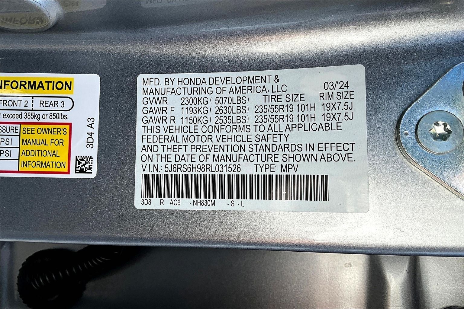 2024 Honda CR-V Hybrid Sport Touring