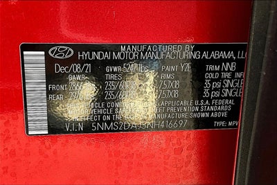 2022 Hyundai SANTA FE SEL