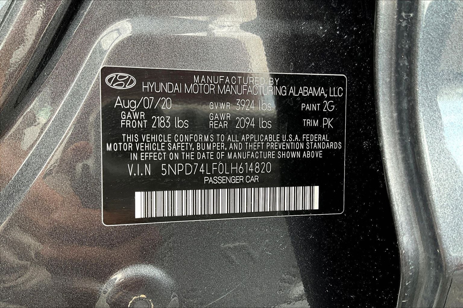 2020 Hyundai ELANTRA SE