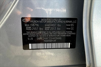 2016 Hyundai SONATA SE