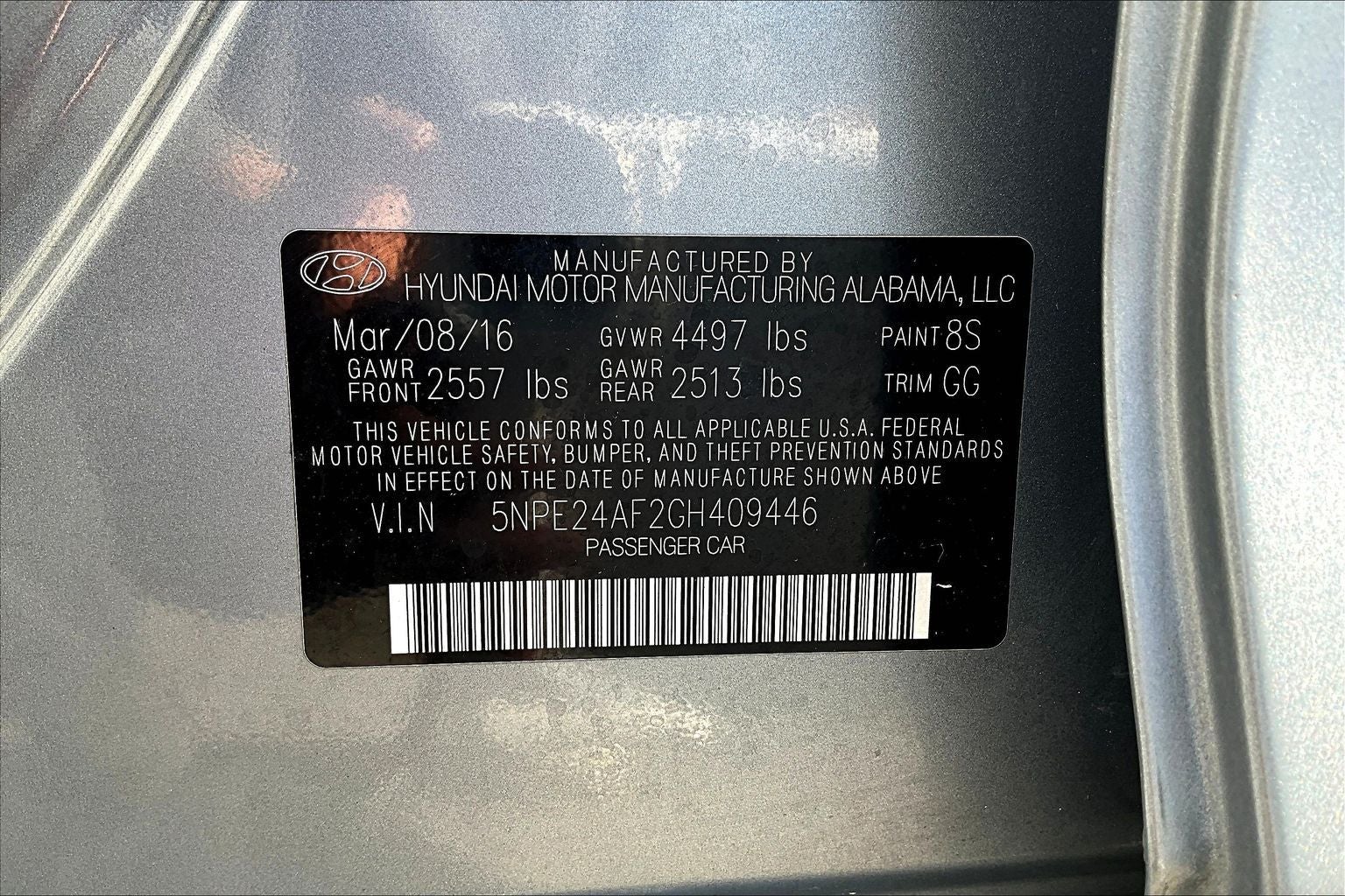 2016 Hyundai SONATA SE