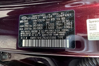 2022 Hyundai PALISADE Calligraphy