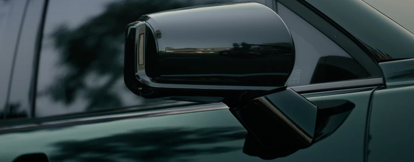 Side mirror on a green 2026 Hyundai Palisade