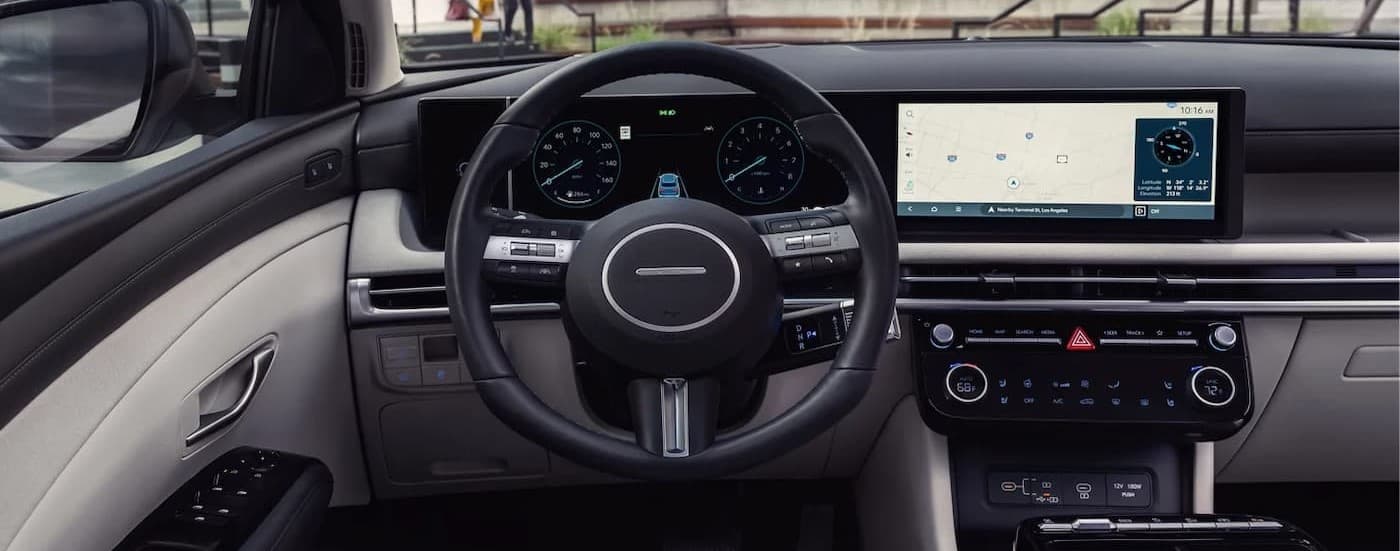Multi-colored dash in a 2025 Hyundai Tucson.
